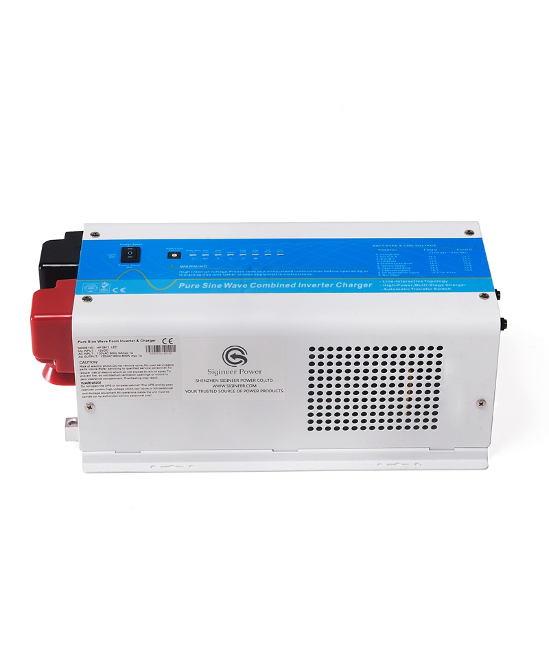 Sigineer Power 1500W 12V Inverter Charger,12V DC to AC 110V 120V Pure Sine Wave Inverter,50A Battery Charger,Low Frequency,4500W